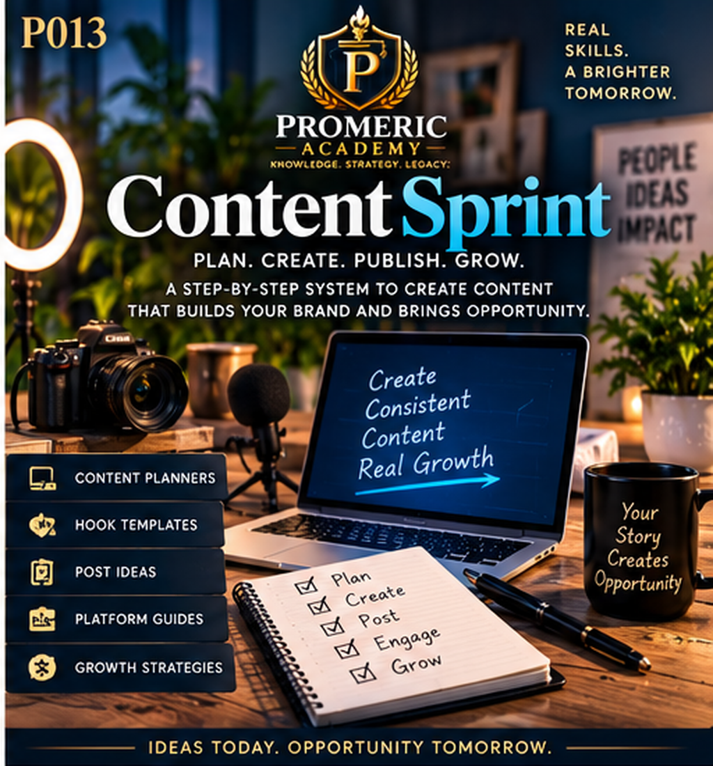 Promeric ContentSprint BuildLab — Build a Content Workflow Product