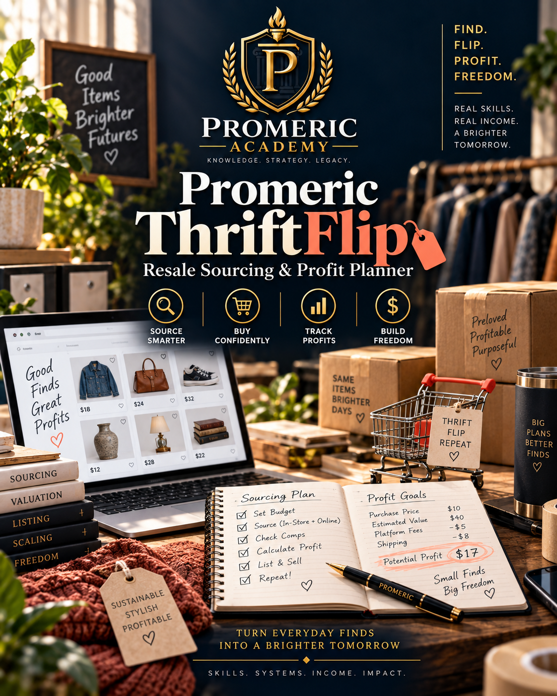 Promeric ThriftFlip — Resale Sourcing & Profit Planner