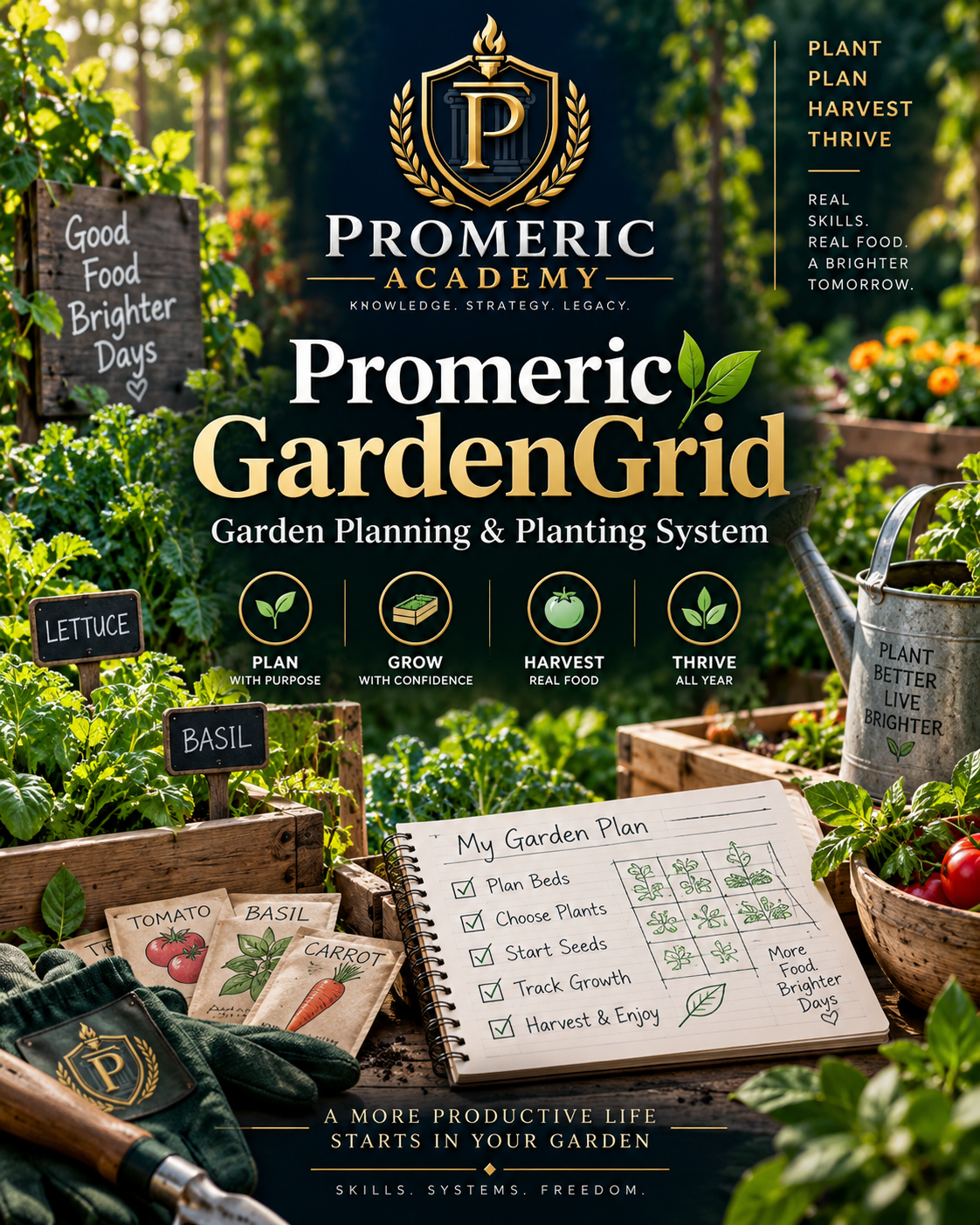 Promeric GardenGrid — Garden Planning & Planting System