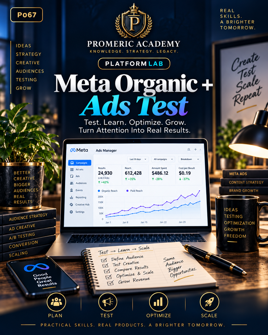 Promeric PlatformLab — Meta Organic + Ads Test