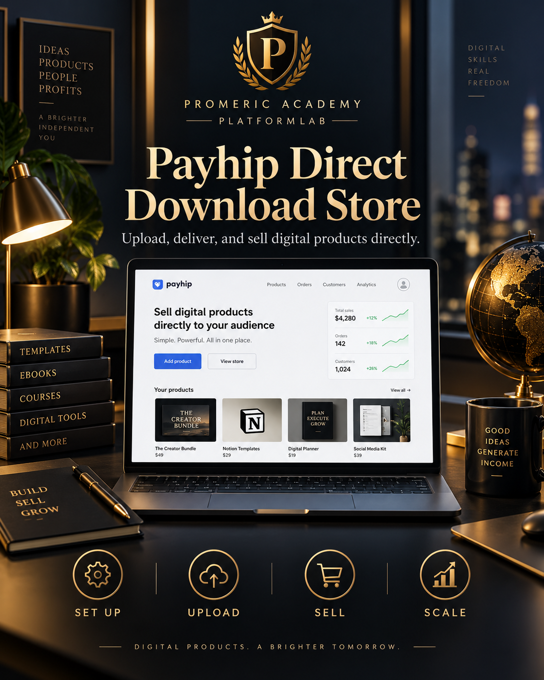 Promeric PlatformLab — Payhip Direct Download Store