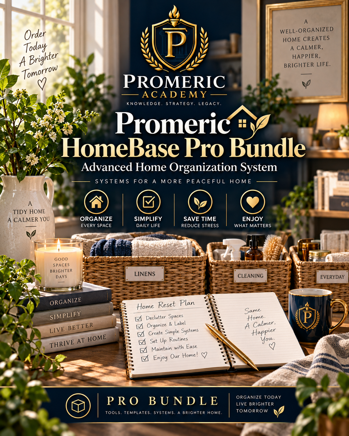 Promeric HomeBase Pro Bundle — Advanced Home Organization System