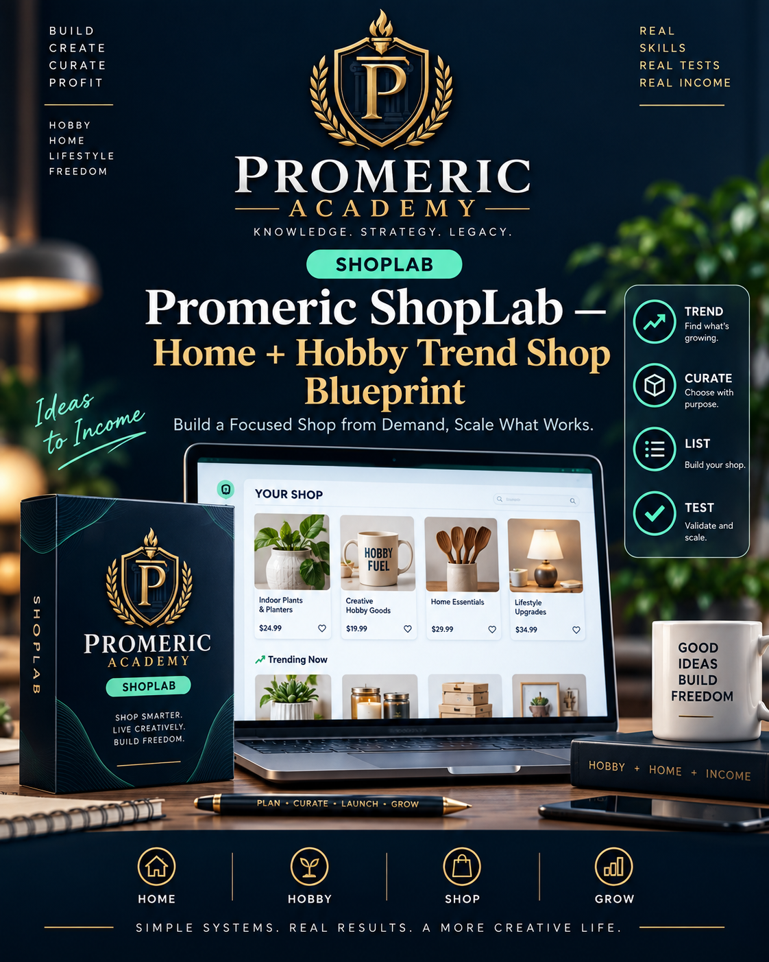 Promeric ShopLab — Home & Hobby Trend Shop Blueprint