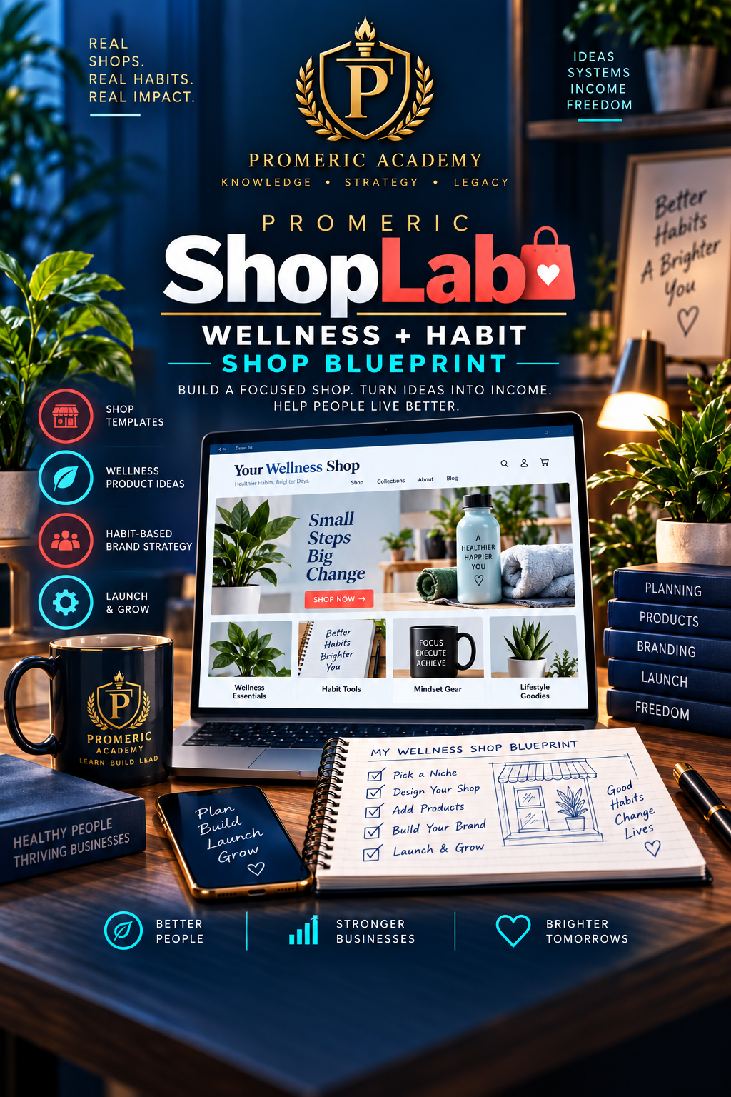 Promeric ShopLab — Wellness & Habit Shop Blueprint