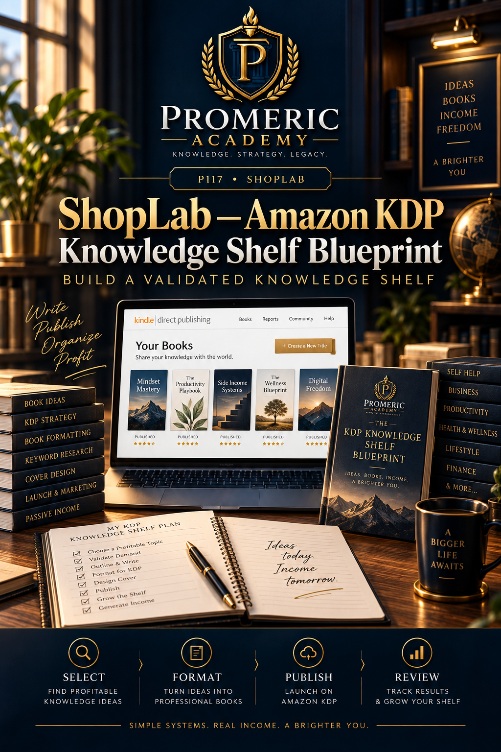 Promeric ShopLab — Amazon KDP Knowledge Shelf Blueprint