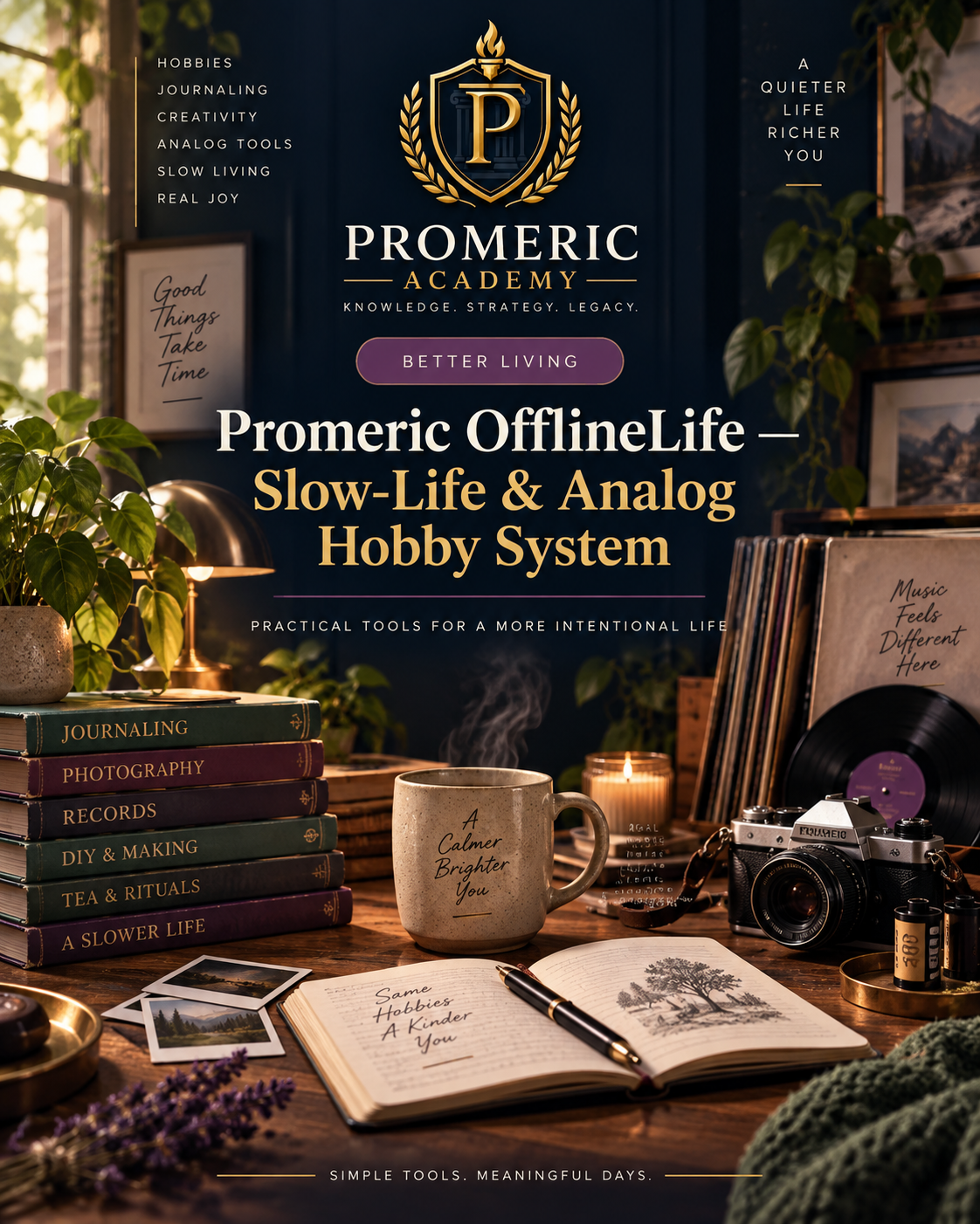 Promeric OfflineLife — Slow-Life & Analog Hobby System